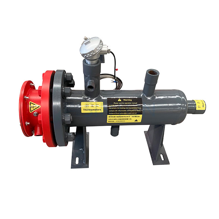 High Temperature Electric Heating Flang Immersion Tubular Heater